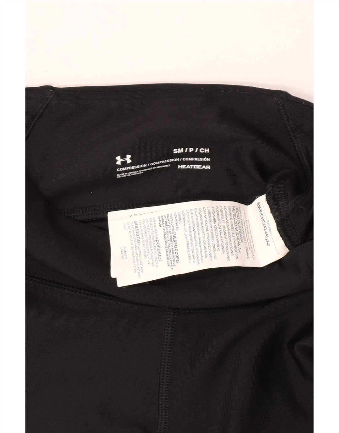 Under Armour Womens Compression Leggings UK 10 Small Black Polyester Sports
