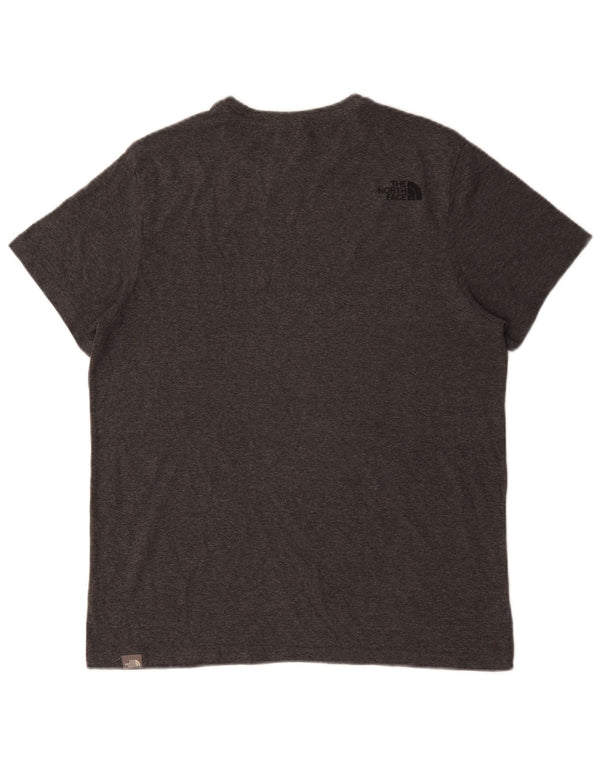 The North Face Mens T-Shirt Top Medium Grey Flecked