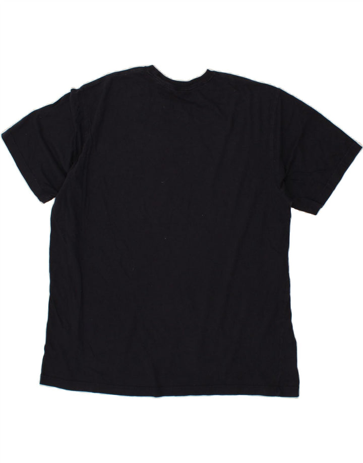 EDDIE BAUER Mens T-Shirt Top XL Navy Blue Cotton Vintage Eddie Bauer and Second-Hand Eddie Bauer from Messina Hembry 