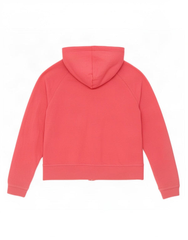 Gap Womens Graphic Oversized Zip Hoodie Sweater UK 10 Small Pink Cotton