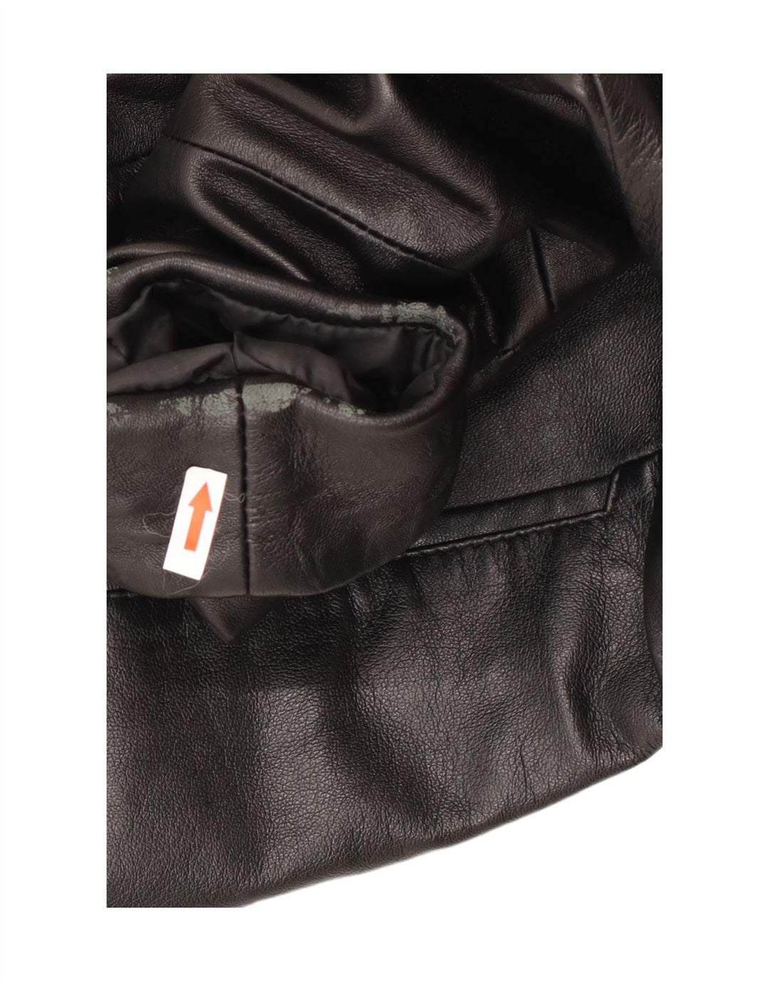 Vintage Womens Leather Blazer Jacket EU 40 Medium Black Leather
