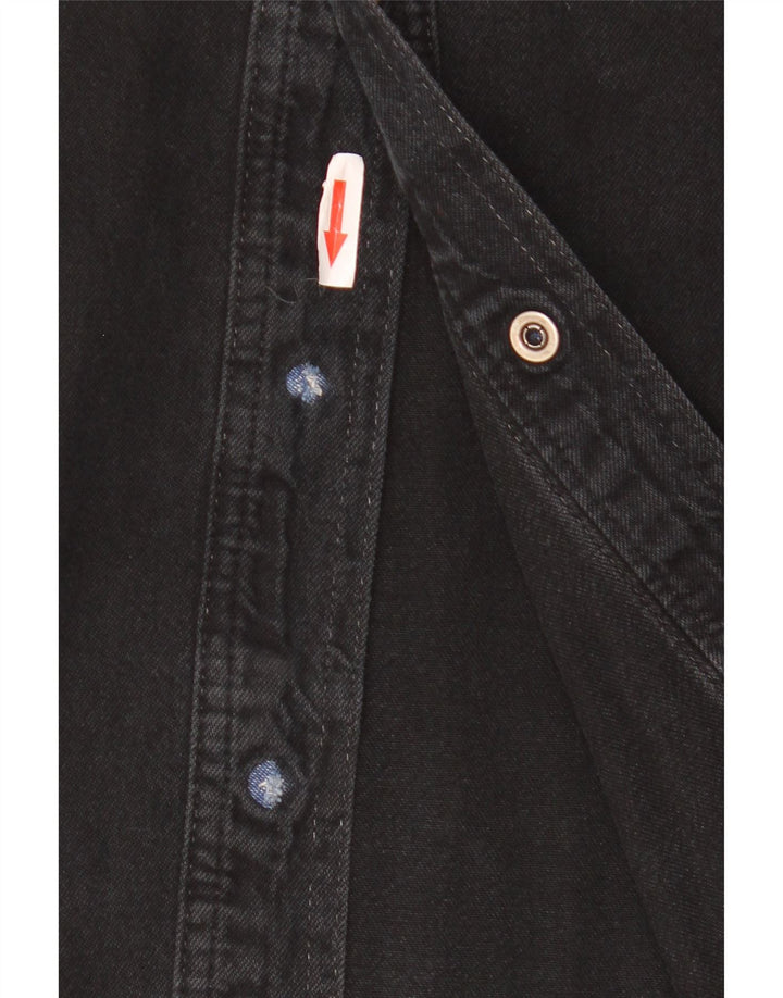 Roy Rogers Mens Denim Shirt XL Black