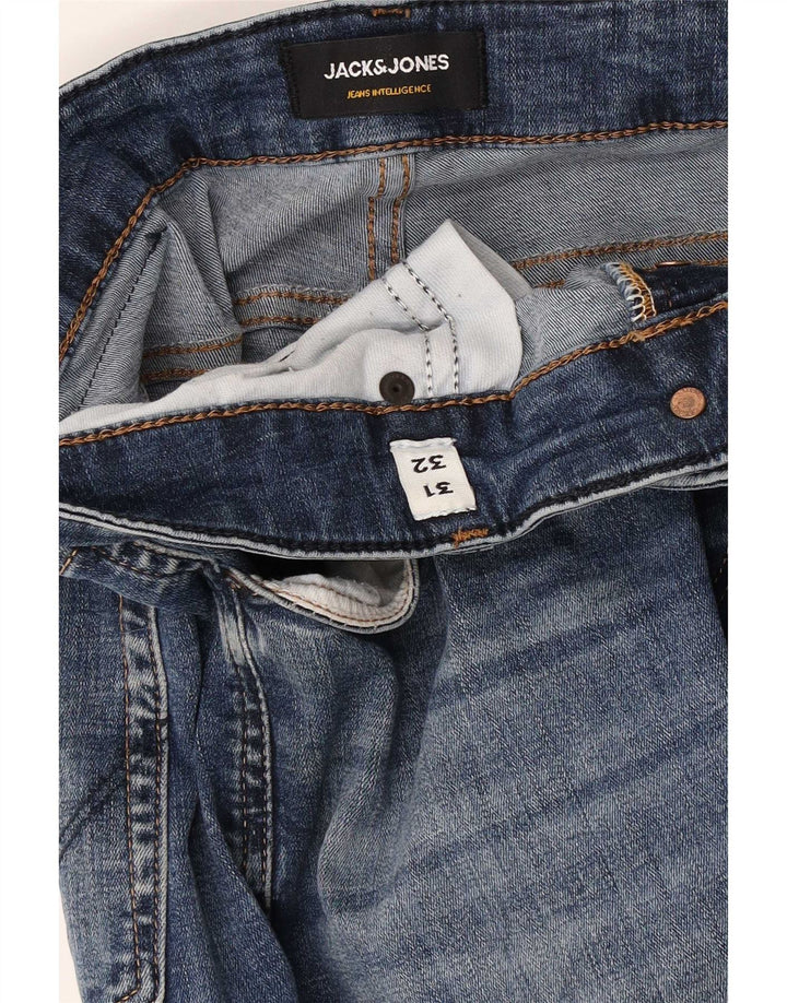 Jack & Jones Mens Denim Shorts W31 Medium Blue Cotton