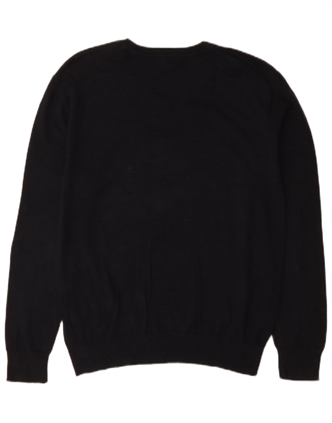 Gap Mens V-Neck Jumper Sweater Medium Navy Blue Cotton