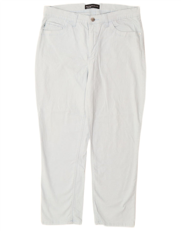 LEE Womens Cropped Trousers US 12 Large W30 L25 Blue Cotton