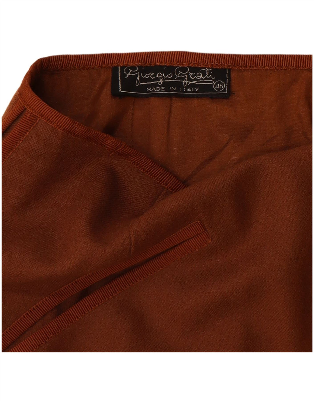 Giorgio Grati Womens A-Line Skirt IT 46 Large W32  Brown
