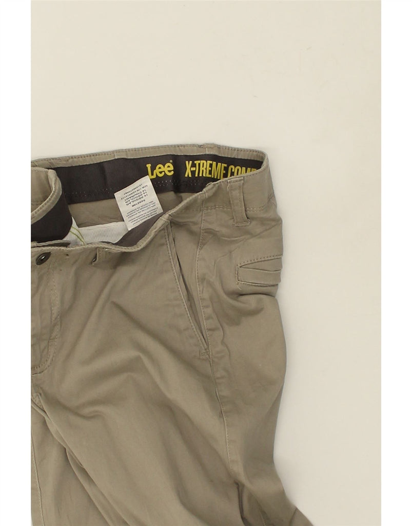 LEE Womens Slim Chino Trousers UK 14 Medium W28 L28 Grey Cotton | Vintage Lee | Thrift | Second-Hand Lee | Used Clothing | Messina Hembry 