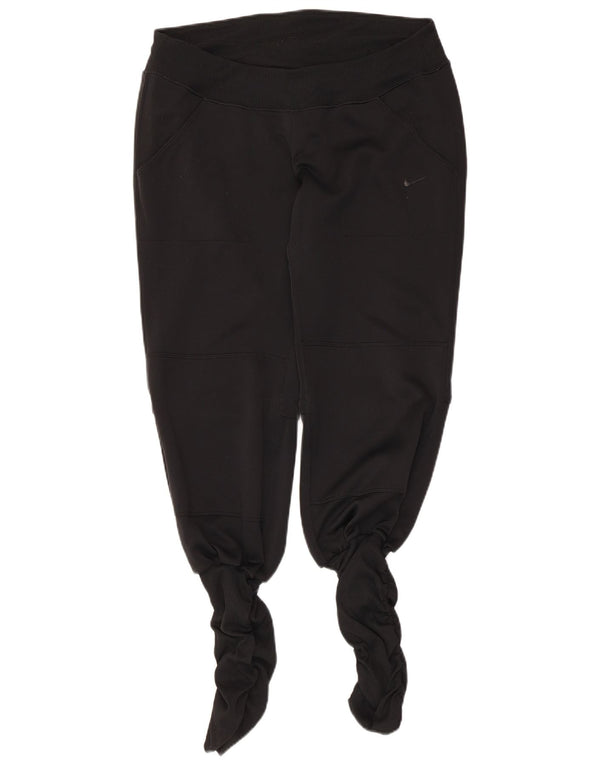 Nike Womens Dri Fit Tracksuit Trousers Joggers UK 14 Medium Black