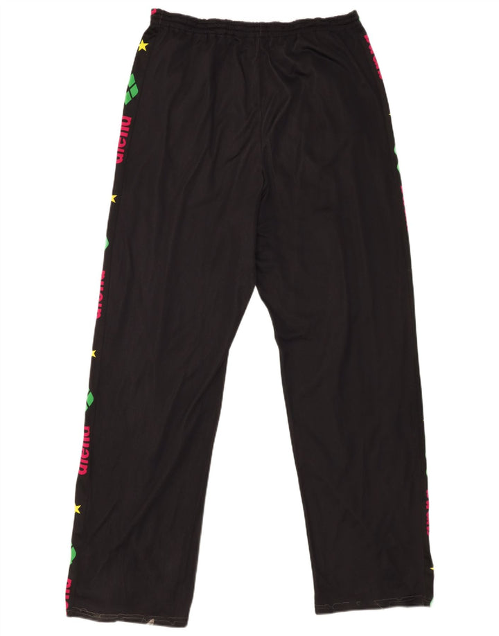 ARENA Womens Graphic Tracksuit Trousers UK 14 Large  Black