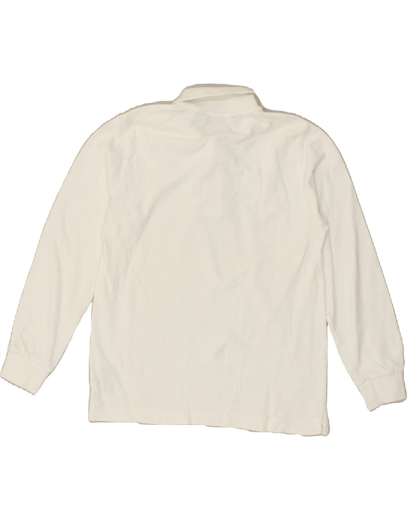 KAPPA Boys Long Sleeve Polo Shirt 7-8 Years White Cotton | Vintage Kappa | Thrift | Second-Hand Kappa | Used Clothing | Messina Hembry 