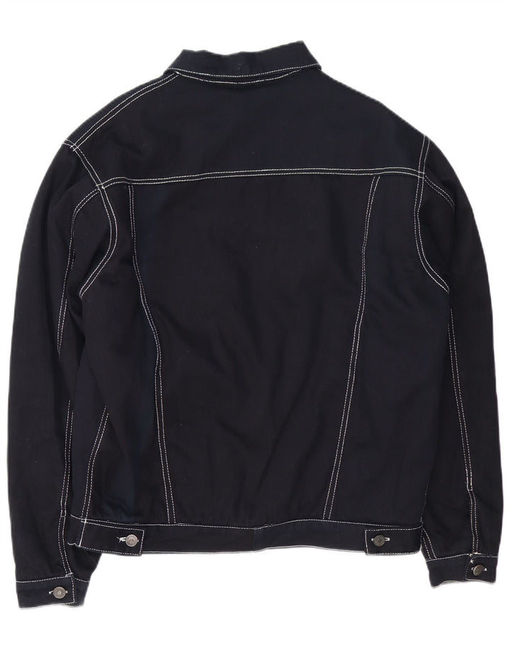 Komodo Mens Denim Jacket UK 40 Large Navy Blue Cotton