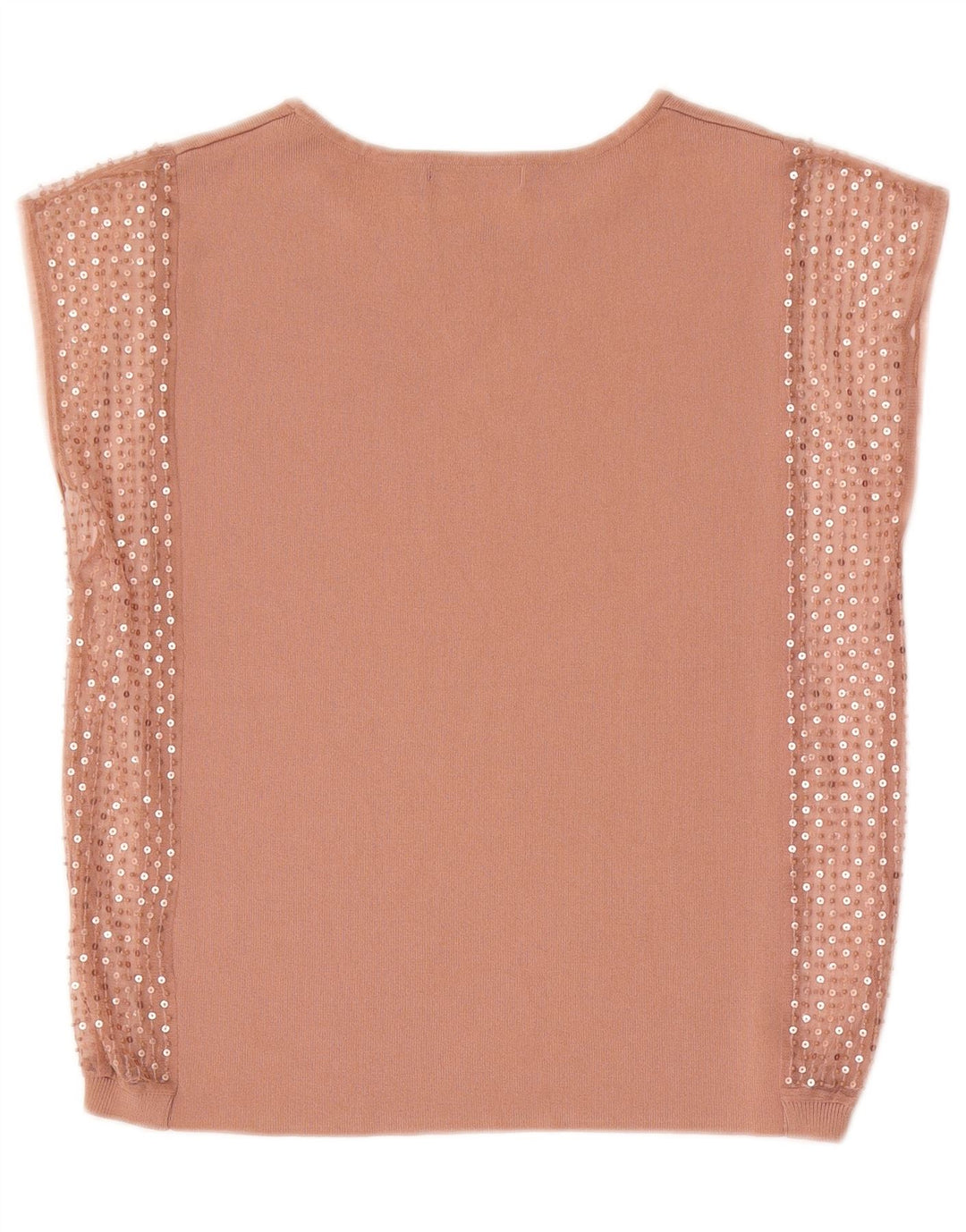 Zara Womens Blouse Top UK 14 Medium Beige