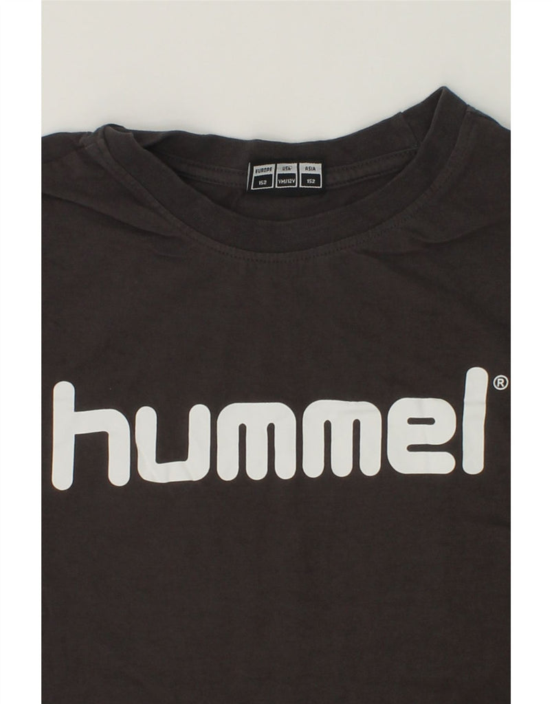 HUMMEL Boys Graphic T-Shirt Top 11-12 Years Grey | Vintage Hummel | Thrift | Second-Hand Hummel | Used Clothing | Messina Hembry 