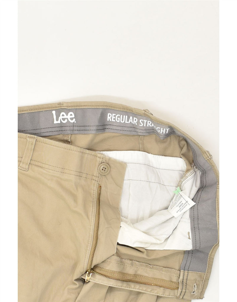 LEE Mens Regular Straight Chino Trousers W40 L29 Beige Cotton | Vintage Lee | Thrift | Second-Hand Lee | Used Clothing | Messina Hembry 