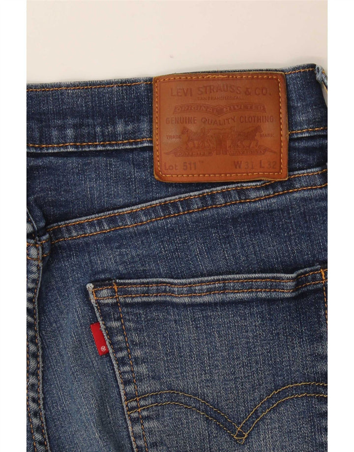 Levi's Mens 511 Slim Jeans W31 L32 Blue Cotton