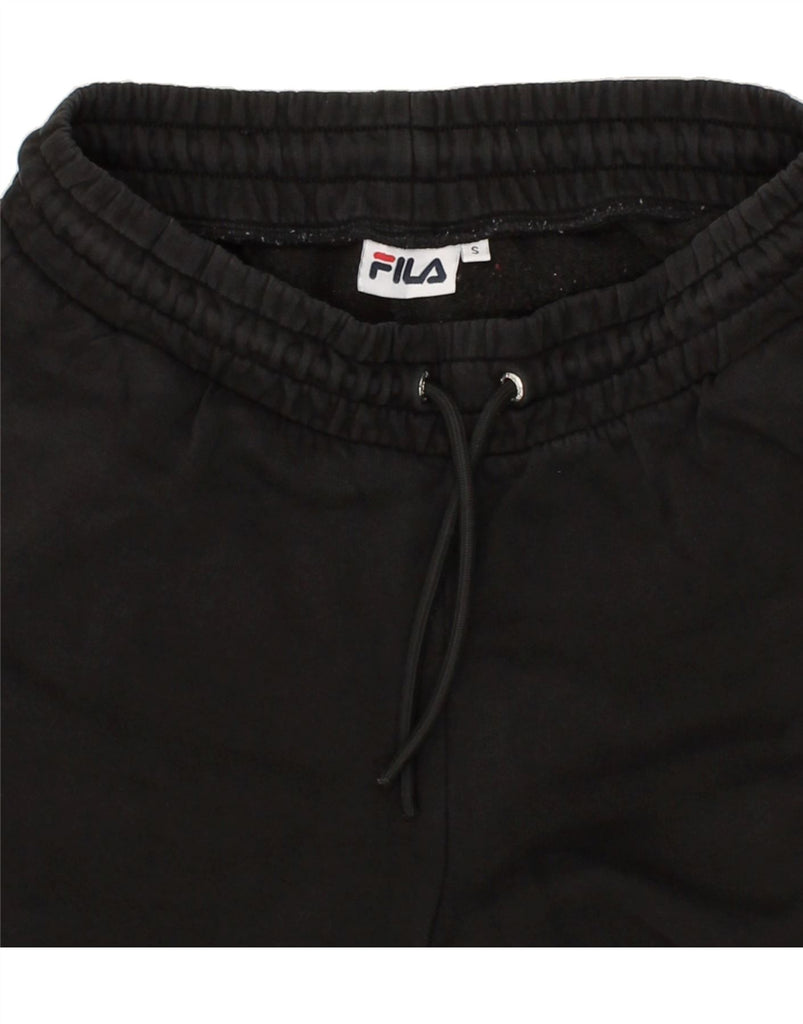 FILA Mens Tracksuit Trousers Joggers Small Black Cotton Vintage Fila and Second-Hand Fila from Messina Hembry 