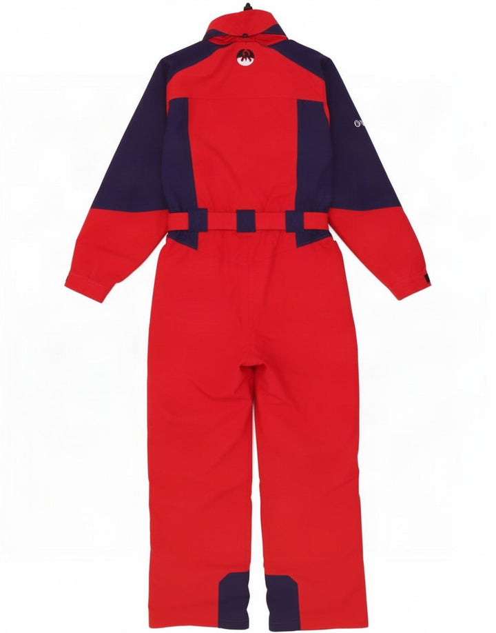 Phoenix Womens Hooded Ski Jumpsuit UK 12 Medium Red Colourblock Polyamide