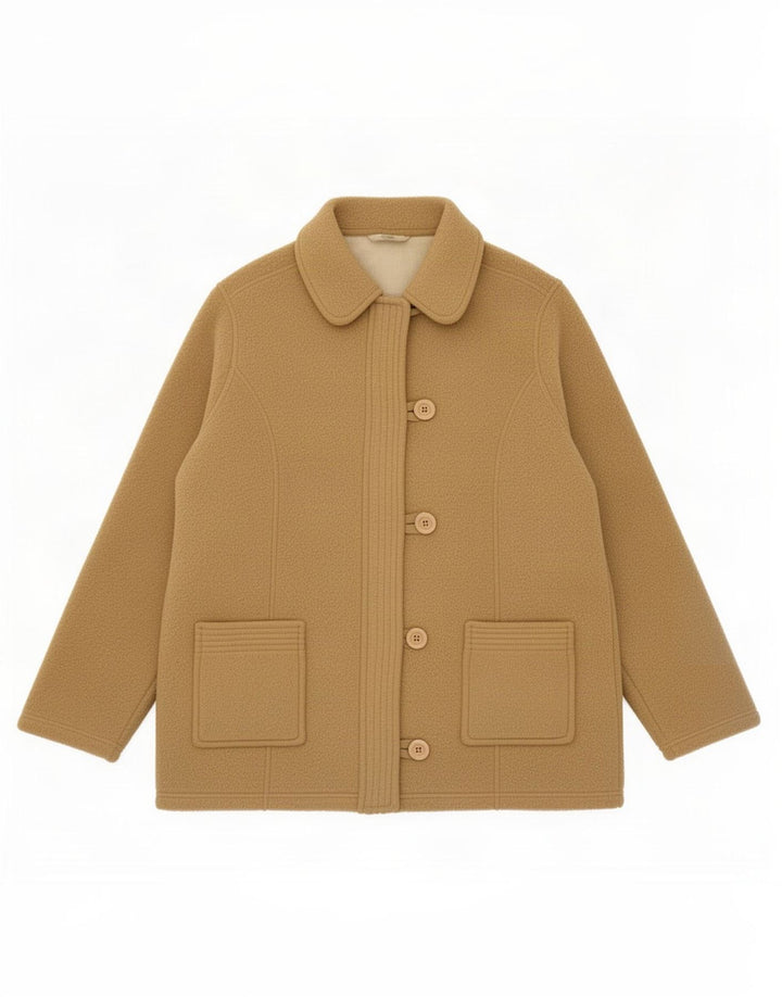 Marks & Spencer Womens Fleece Jacket UK 20 2XL Beige Polyester