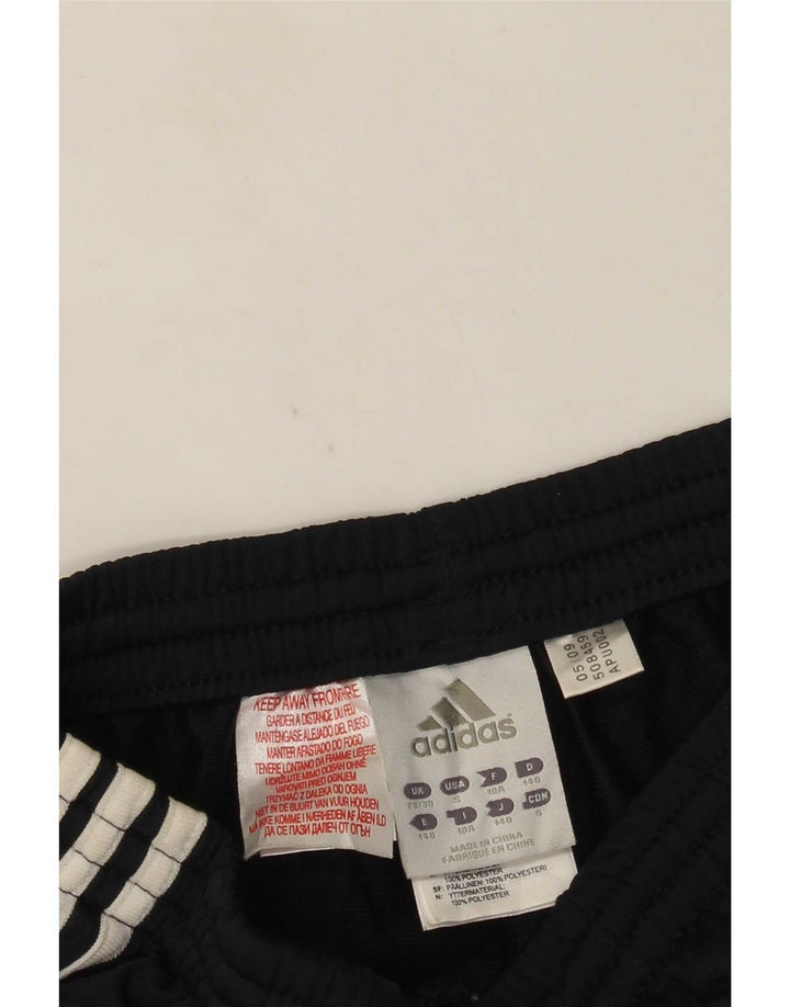 Adidas Boys Tracksuit Trousers Joggers 9-10 Years Navy Blue Polyester