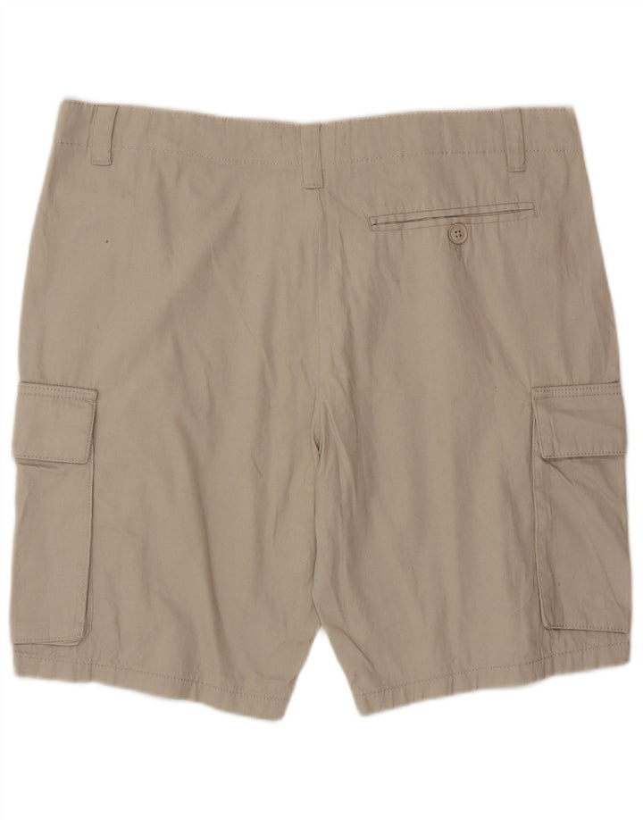French Connection Mens Cargo Shorts Large W36 Beige Cotton
