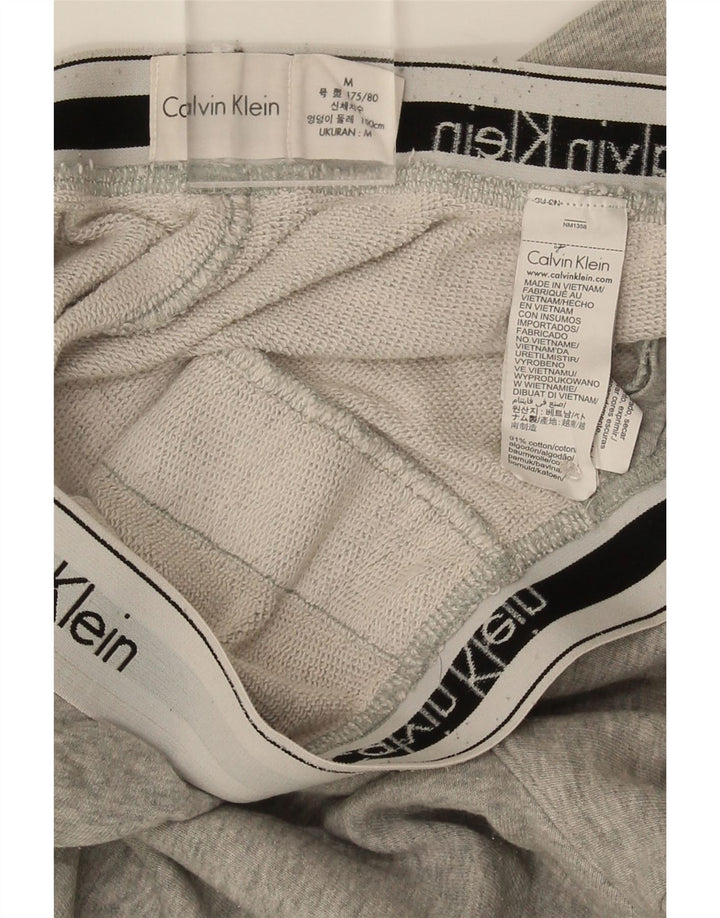 Calvin Klein Mens Graphic Sport Shorts Medium  Grey Colourblock Cotton