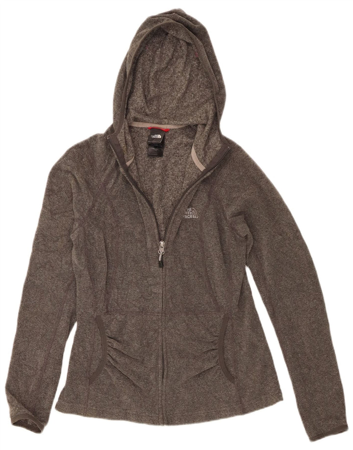 The North Face Womens Hooded Tracksuit Top Jacket UK 10 Small Grey