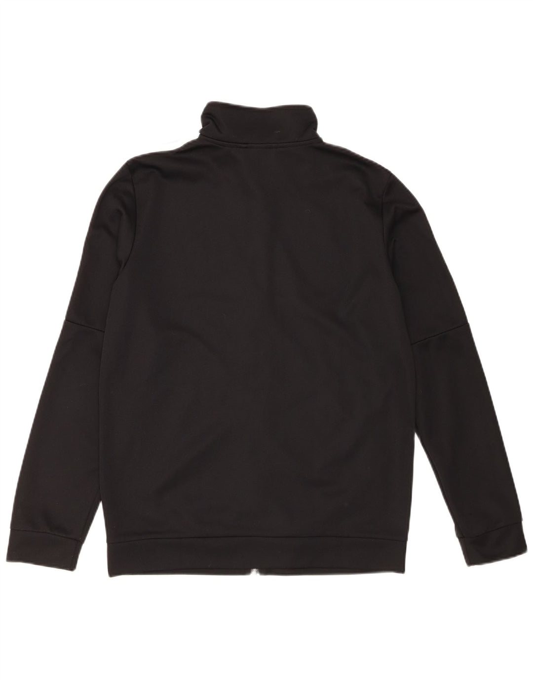 Adidas Womens Tracksuit Top Jacket UK 16/18 Large Black Polyester