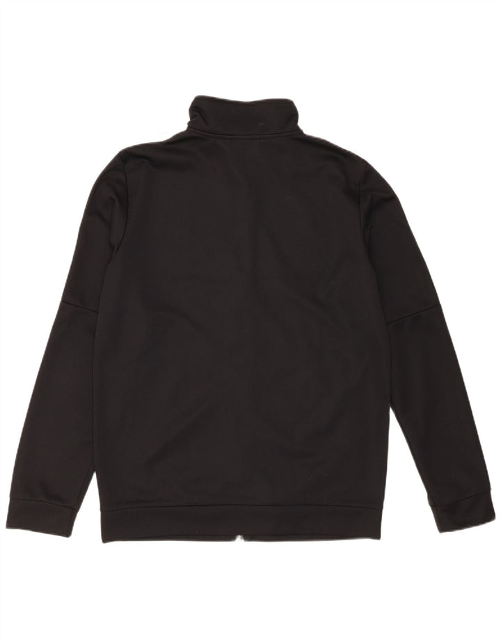 Adidas Womens Tracksuit Top Jacket UK 16/18 Large Black Polyester