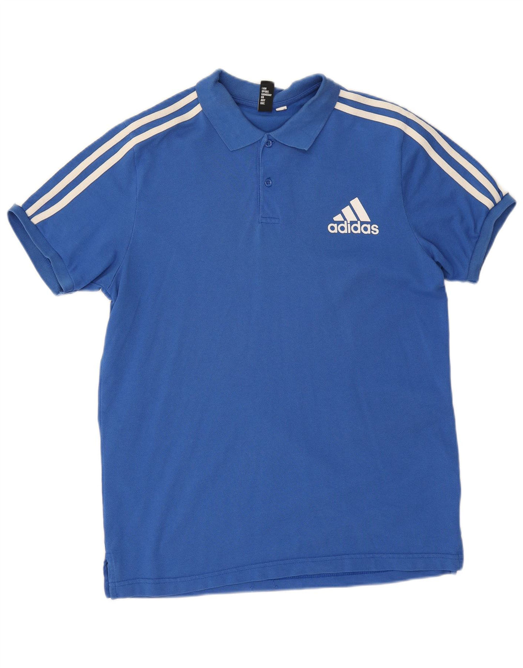 Adidas Mens Polo Shirt Medium Blue