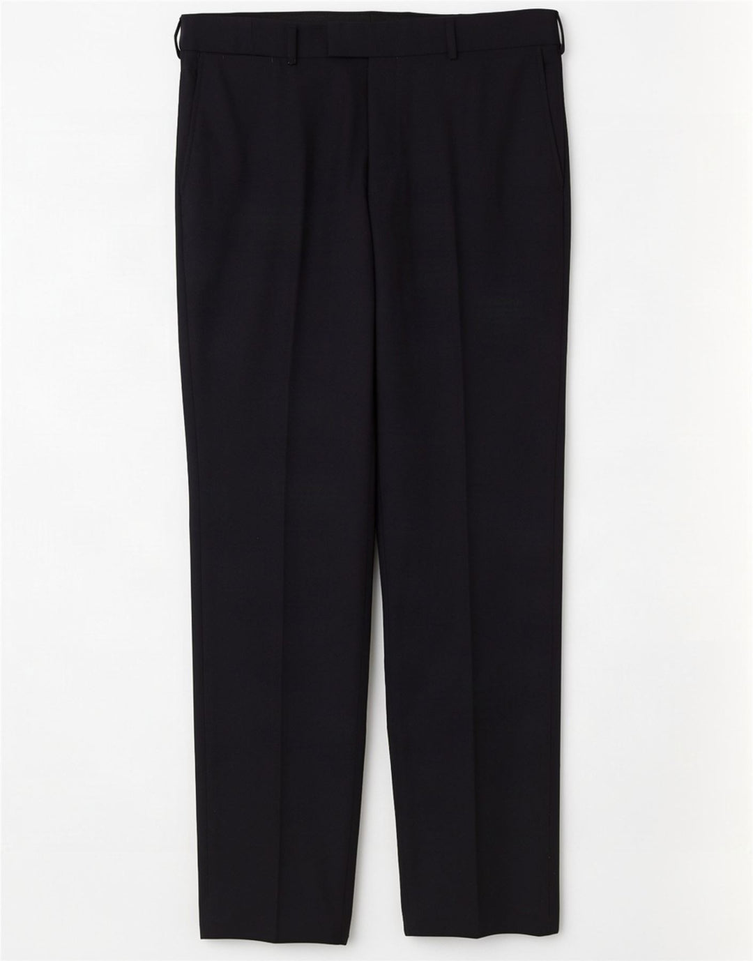 Jaeger Mens Straight Casual Trousers W36 L33 Navy Blue Wool
