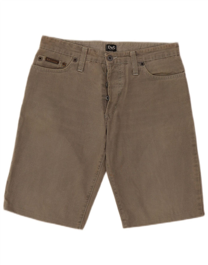 Dolce & Gabbana Mens Denim Shorts W32 Medium Grey Cotton