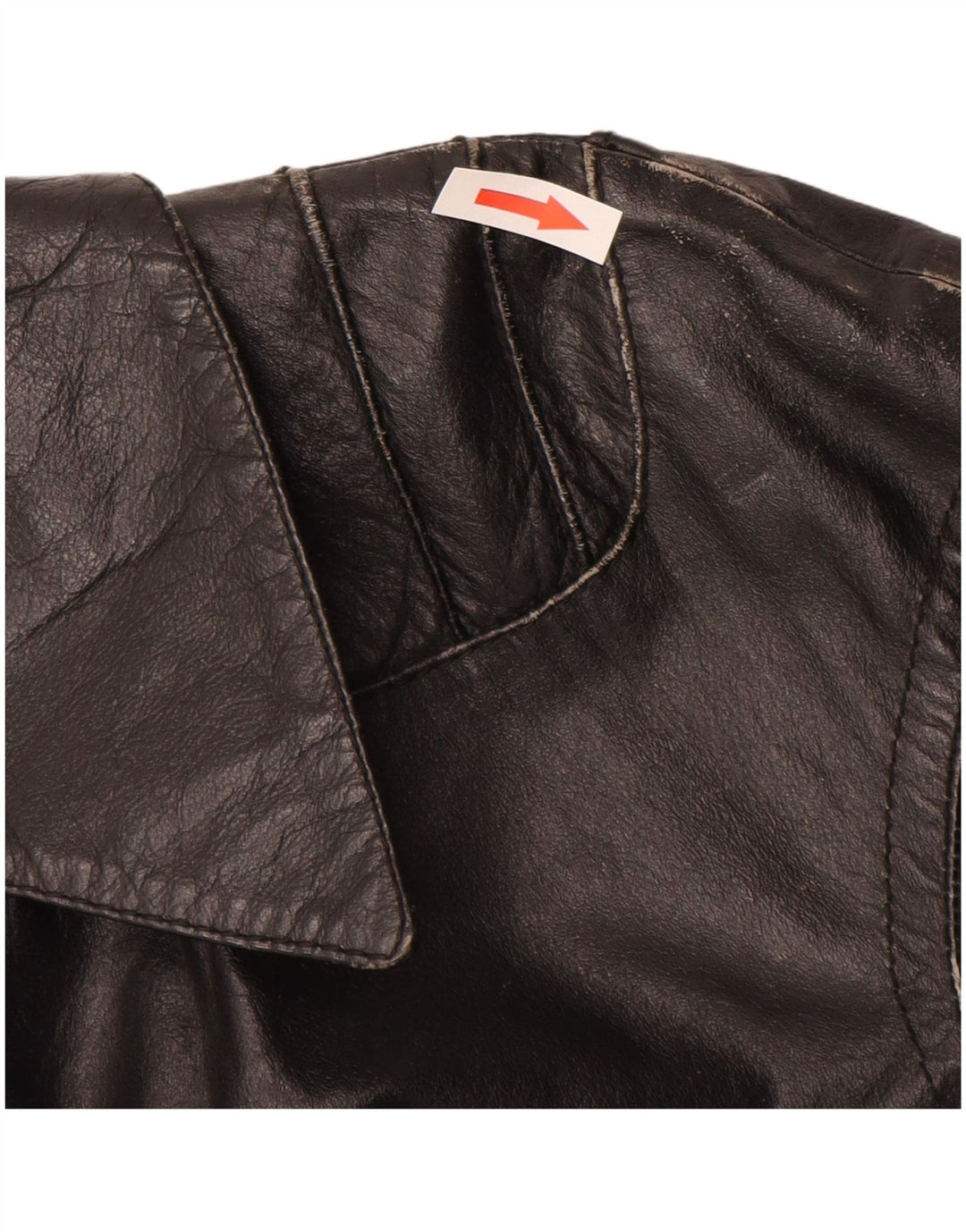 Vintage Girls Leather Jacket 11-12 Years XL Black