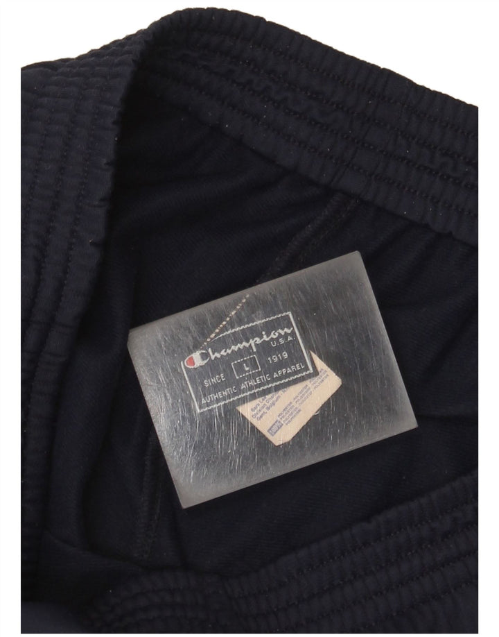 Champion Mens Tracksuit Trousers Large  Navy Blue Polyester