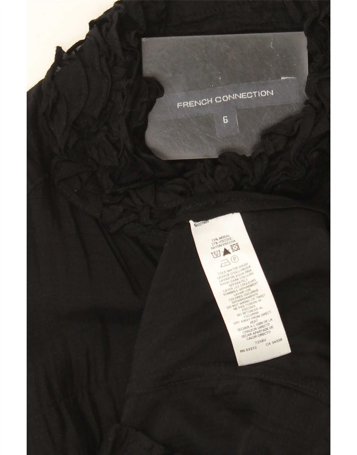 French Connection Womens Shirt Blouse UK 6 XS Black Modal