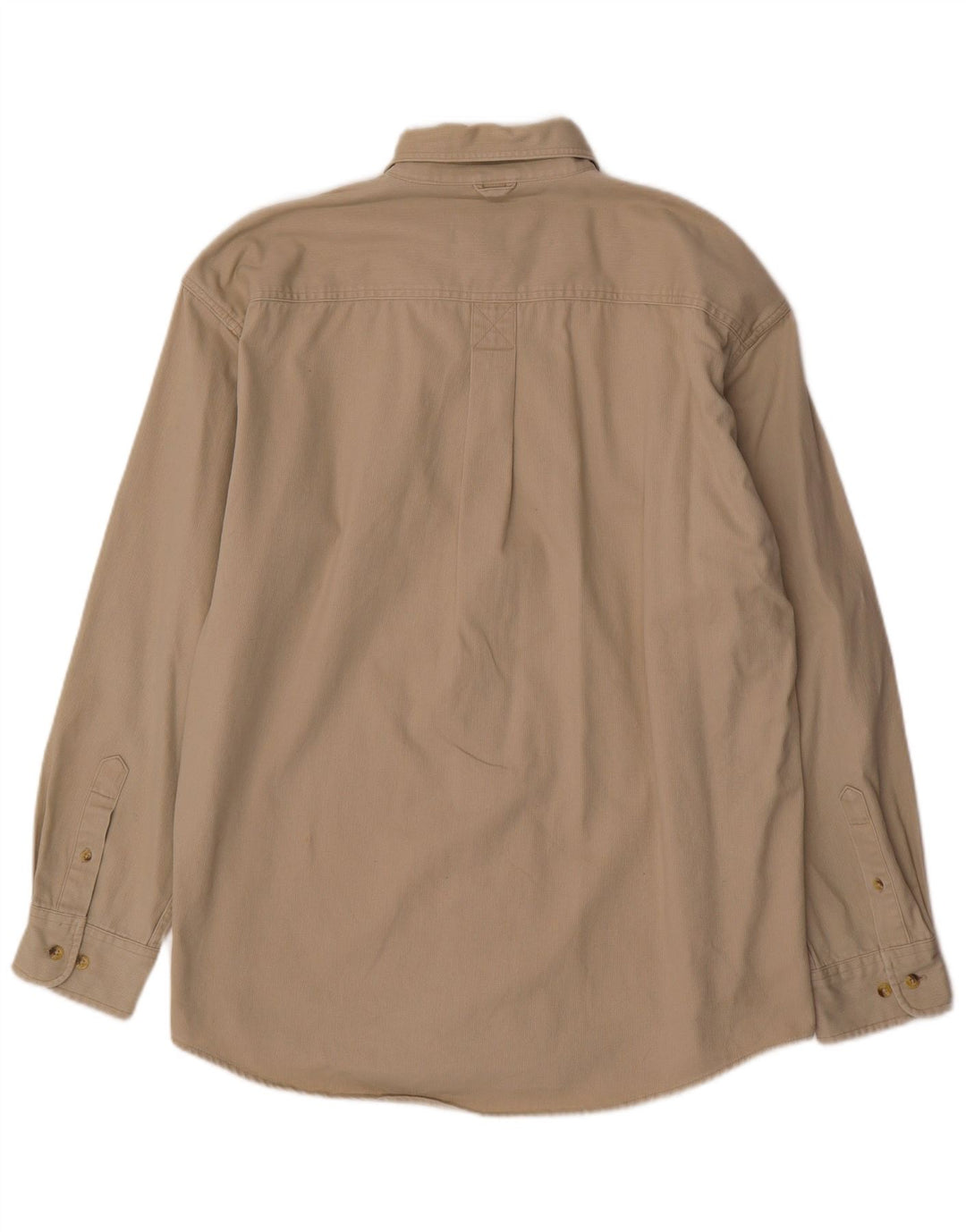 Timberland Mens Corduroy Shirt Large Beige Cotton