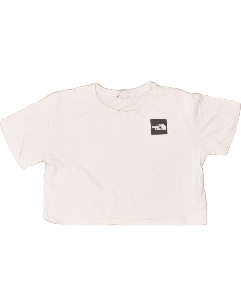 THE NORTH FACE Womens Crop Top UK 16 Large White | Vintage The North Face | Thrift | Second-Hand The North Face | Used Clothing | Messina Hembry 