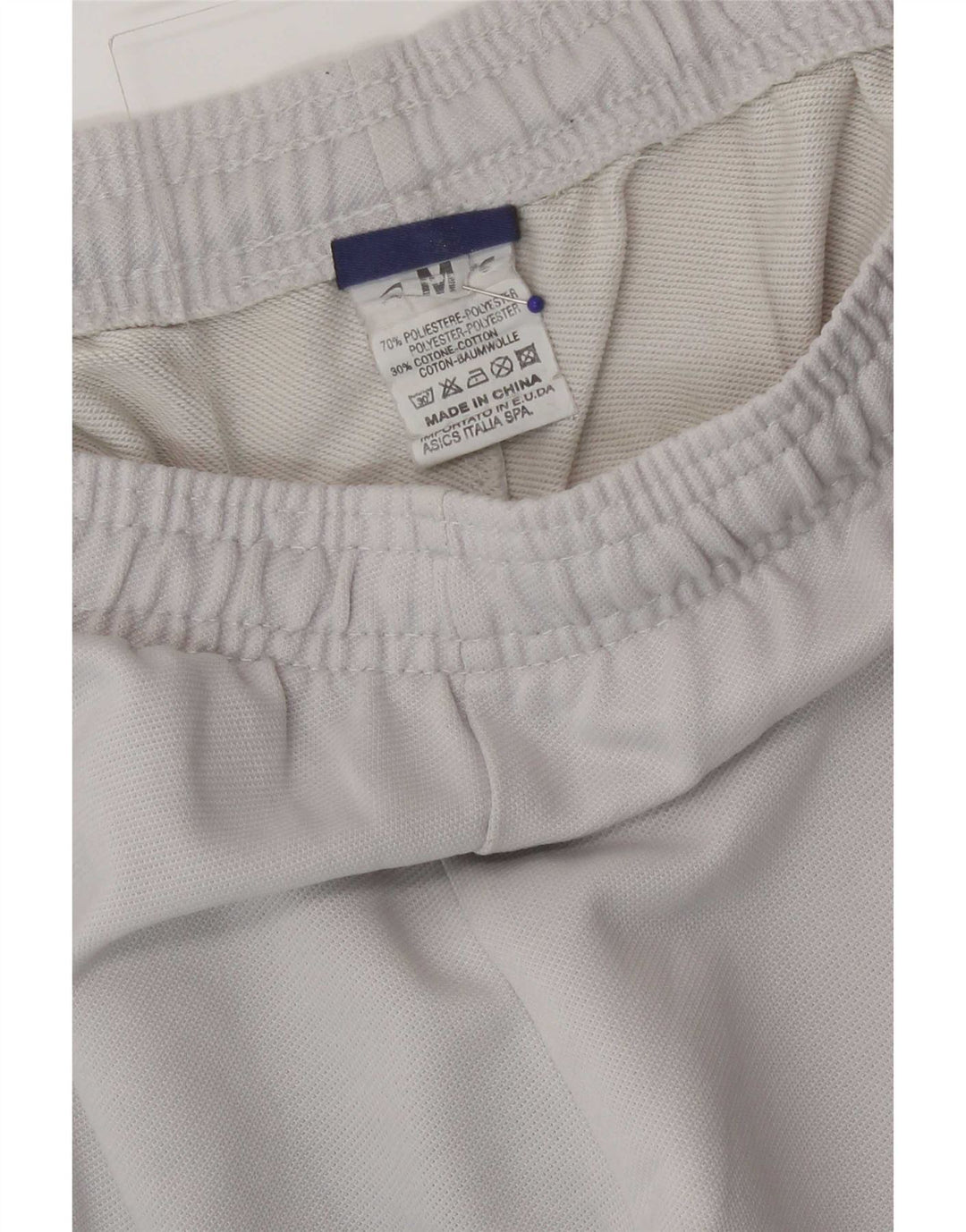 Asics Mens Graphic Tracksuit Trousers Medium Grey Polyester