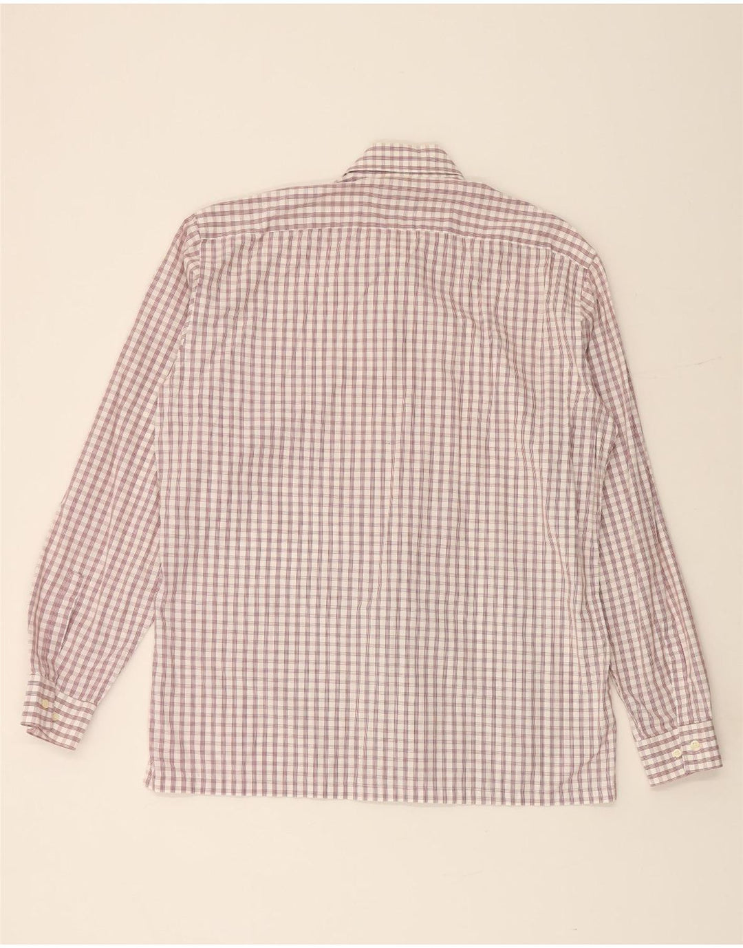 HUGO BOSS Mens Shirt Size 16 41 Large White Check Cotton