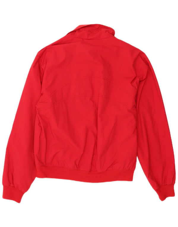Helly Hansen Mens Bomber Jacket UK 38 Medium Red Nylon