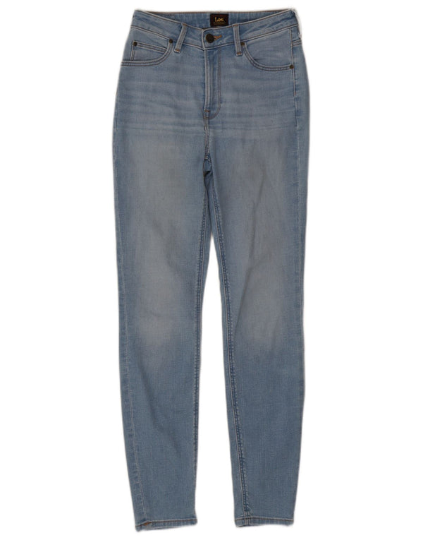 Lee Womens Scarlett High Skinny Jeans W27 L28 Blue Cotton