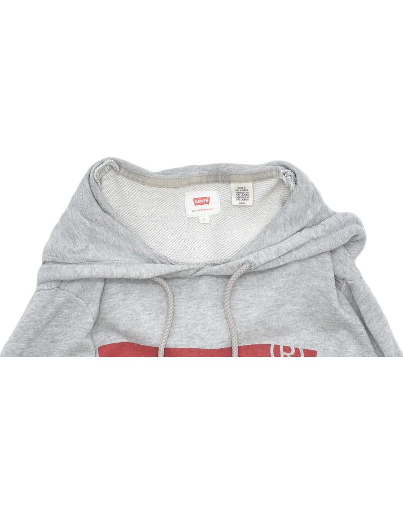 LEVI'S Mens Graphic Hoodie Jumper Small Grey Cotton | Vintage | Thrift | Second-Hand | Used Clothing | Messina Hembry 