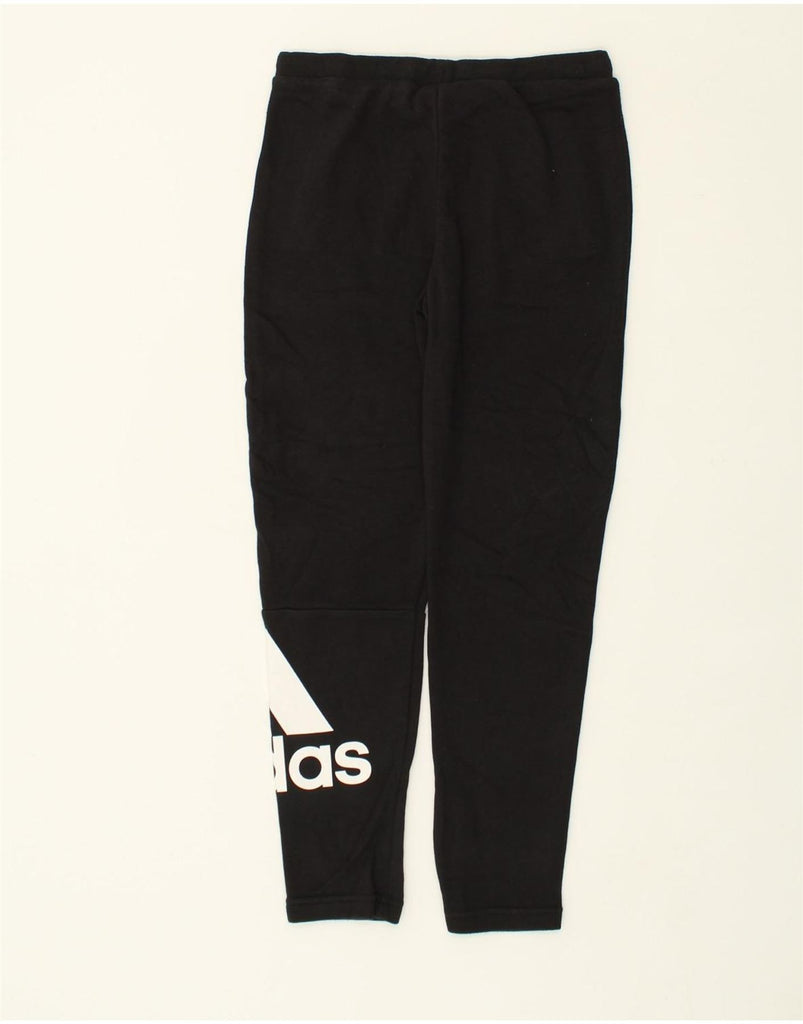 ADIDAS Girls Tracksuit Trousers 11-12 Years Black Cotton | Vintage Adidas | Thrift | Second-Hand Adidas | Used Clothing | Messina Hembry 