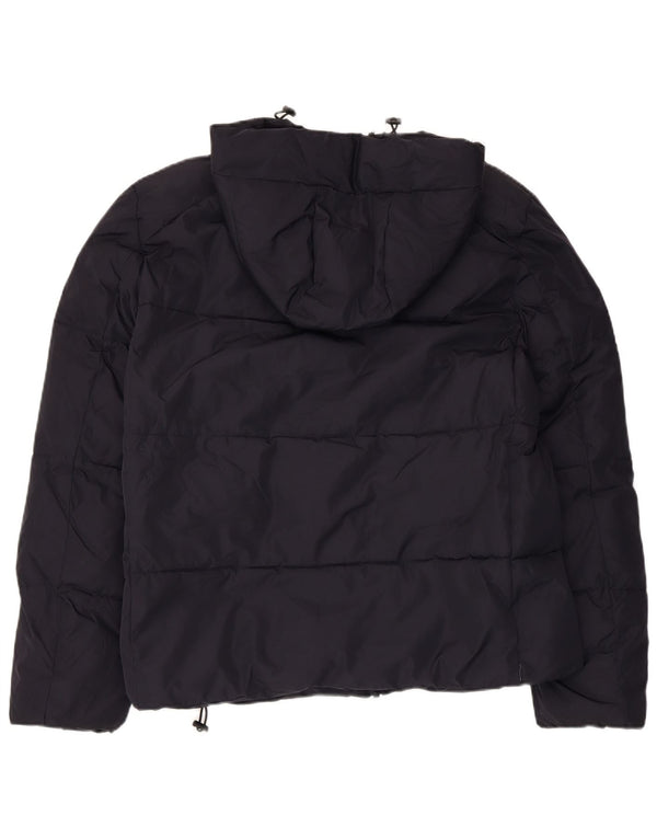 French Connection Mens Hooded Padded Jacket UK 38 Medium Navy Blue