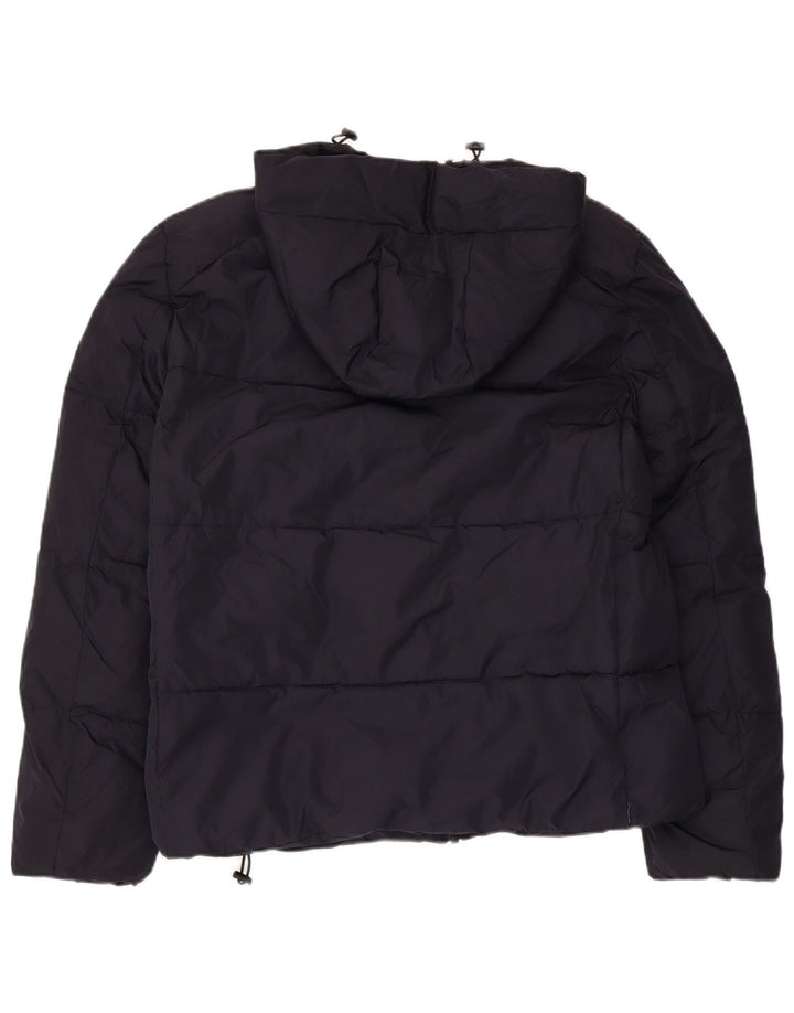 French Connection Mens Hooded Padded Jacket UK 38 Medium Navy Blue