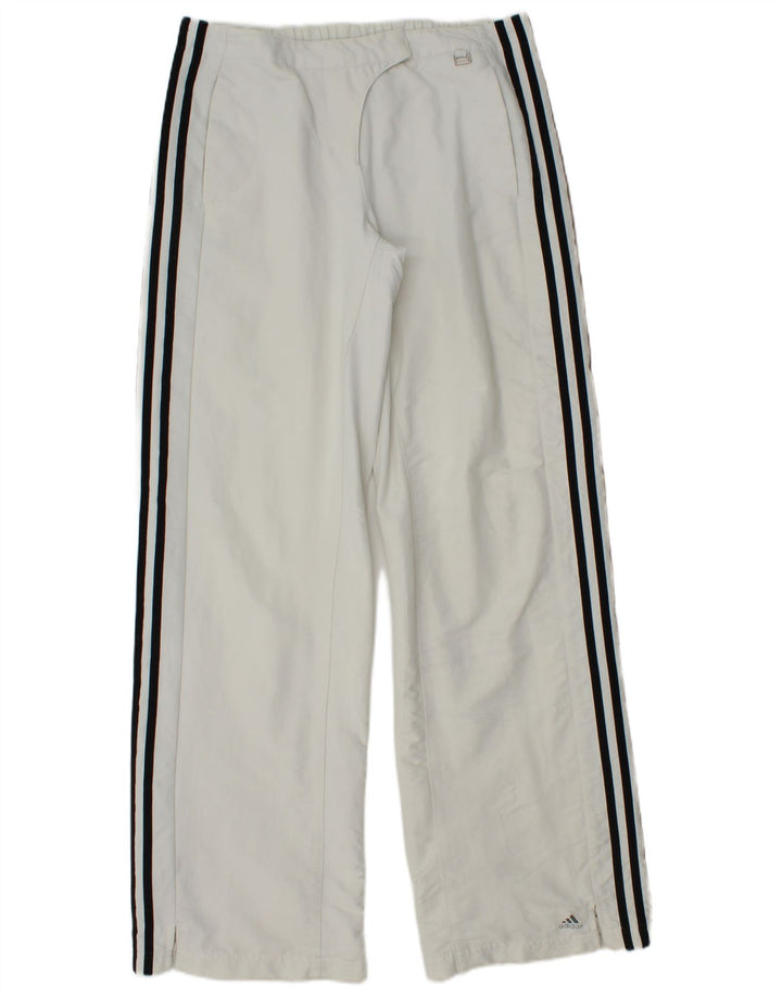 Adidas Womens Climalite Waterproof Trousers UK 10 Small White Polyester