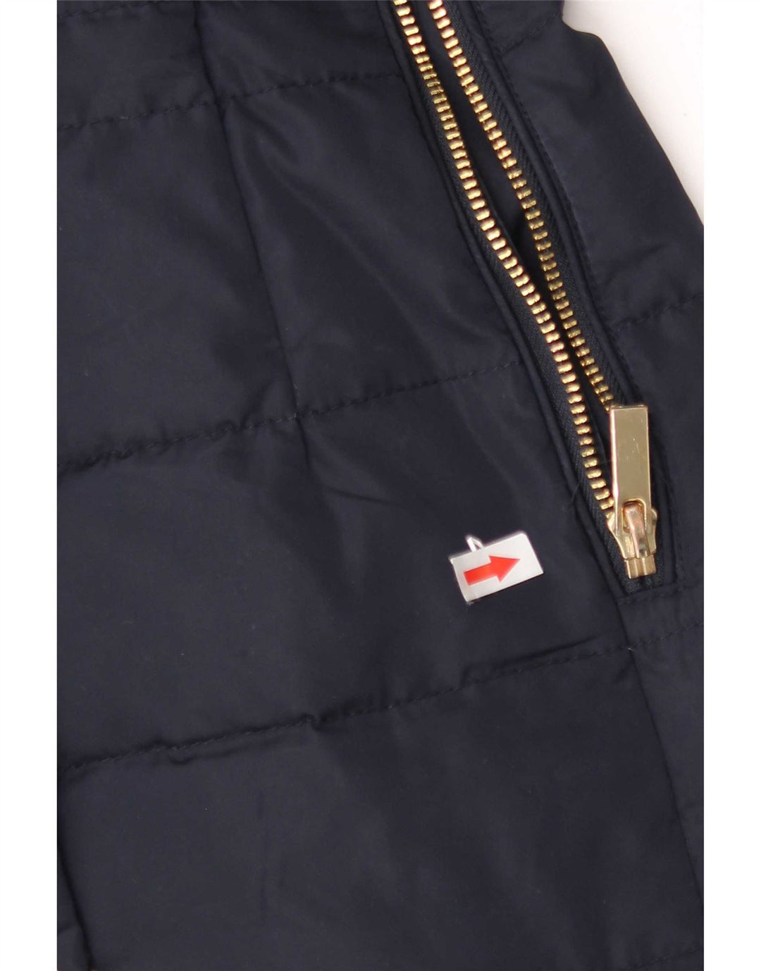 Phase Eight Womens Hooded Padded Jacket UK 12 Medium Navy Blue Polyester