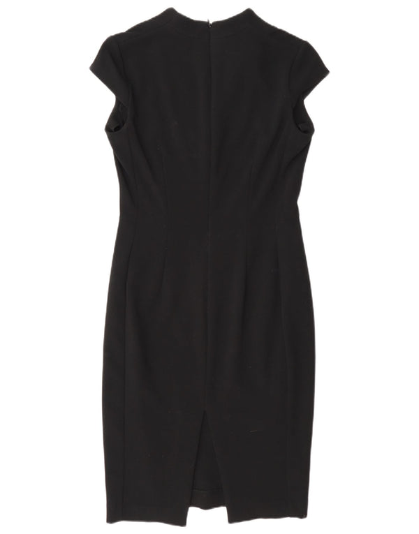 Next Womens Sheath Dress UK 8 Small Black Polyester