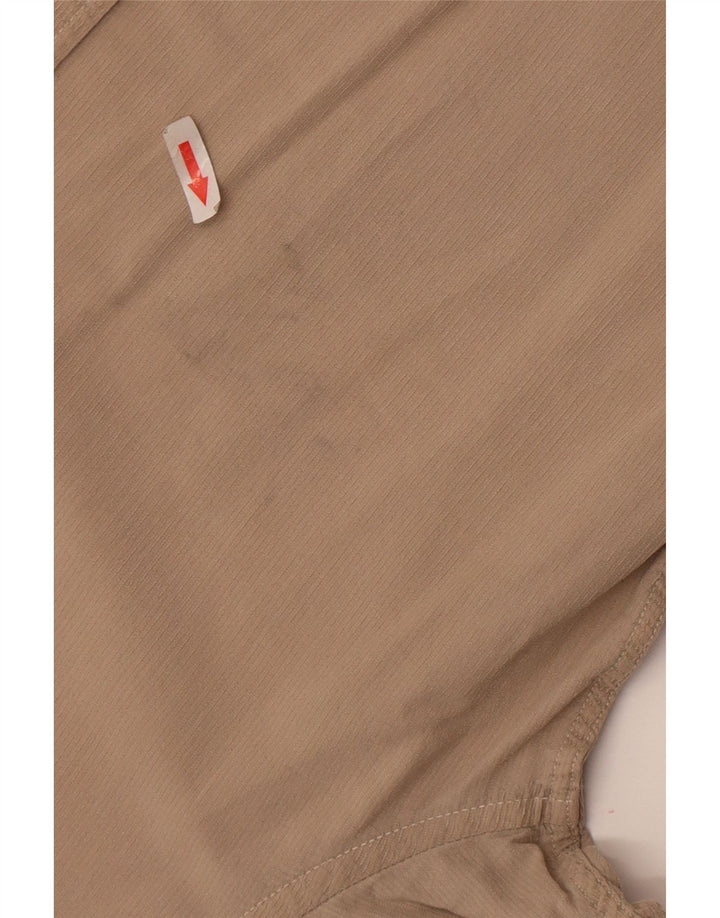 Jack & Jones Mens Corduroy Shirt Medium Beige Cotton