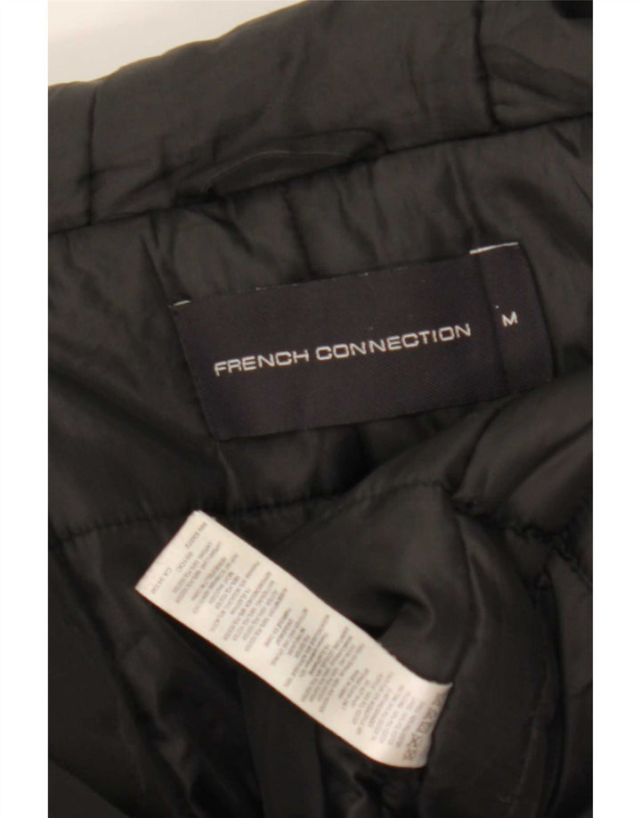 French Connection Mens Hooded Padded Parka Jacket UK 38 Medium Black