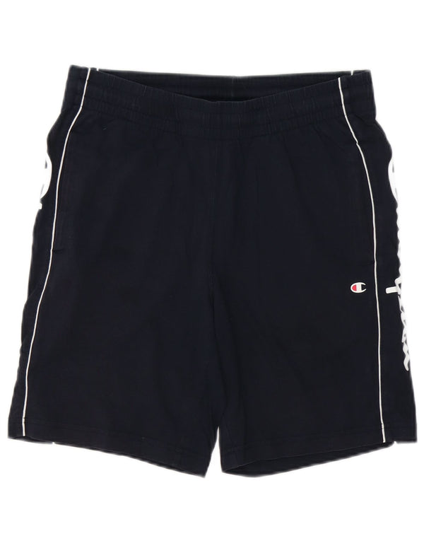 CHAMPION Mens Graphic Sport Shorts Small  Navy Blue